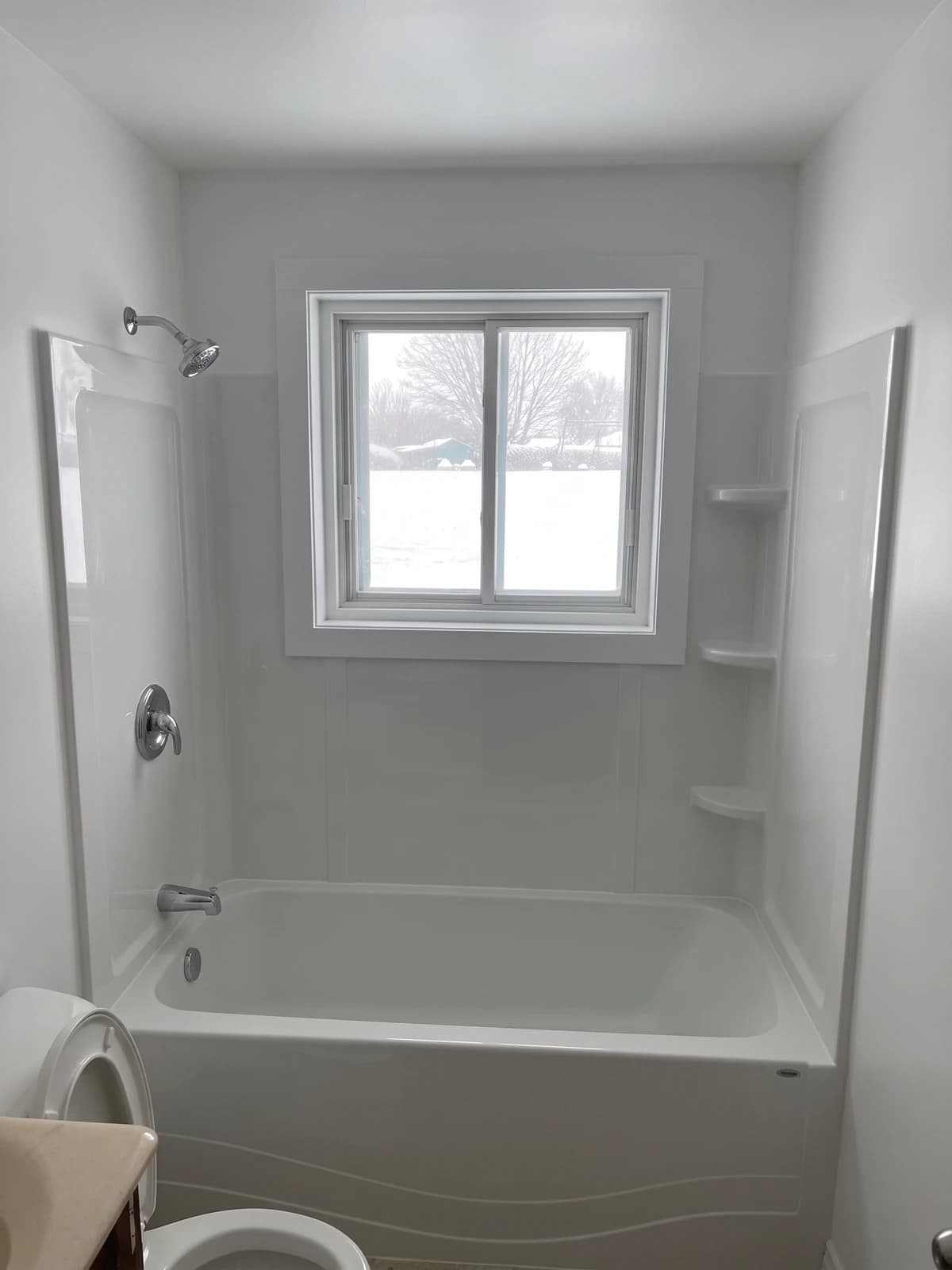 Salle de bain rénovée dans un logement