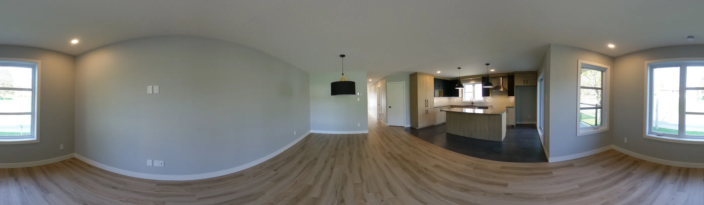 Vue panoramique d'un logement du portefeuille, en aire ouverte.
